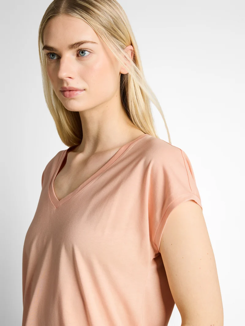 T-Shirt mit V-Ausschnitt