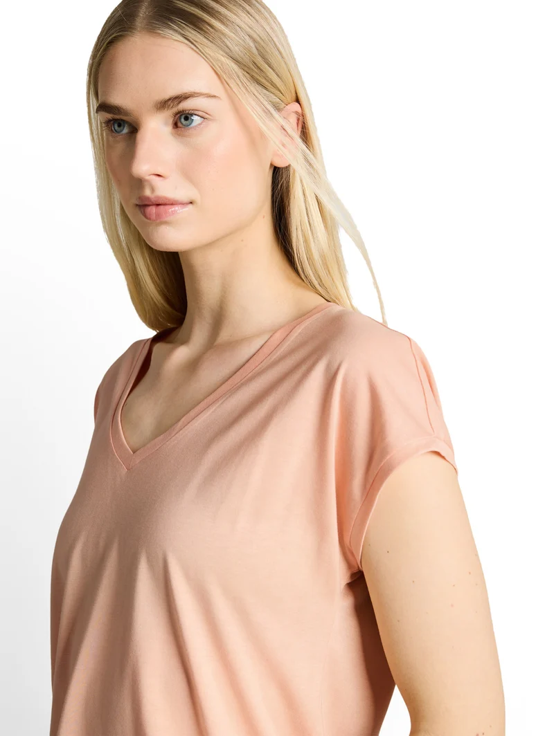 T-Shirt mit V-Ausschnitt