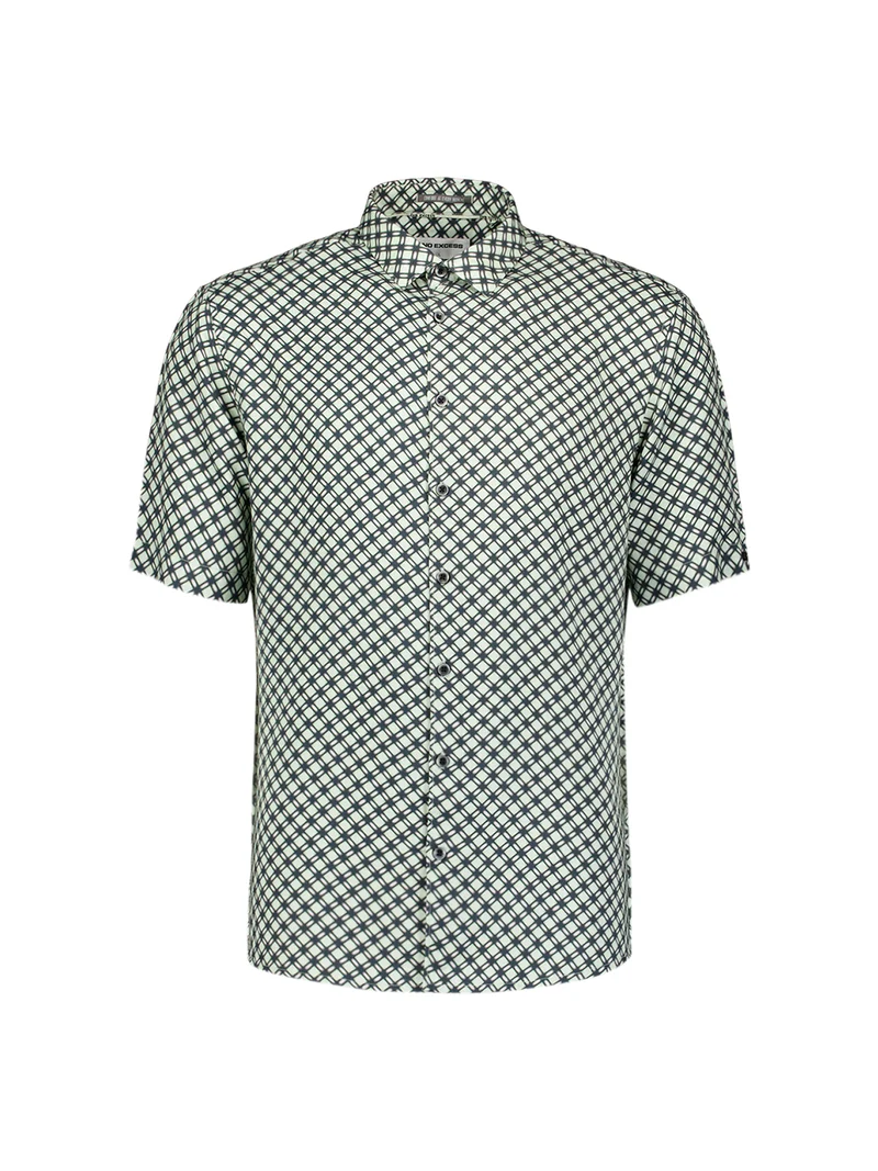 Shirt Short Sleeve Stretch Allover Printed