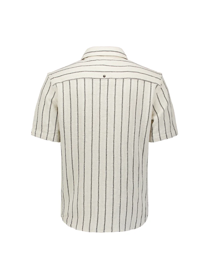 Shirt Short Sleeve Dobby 2Tone Stripe