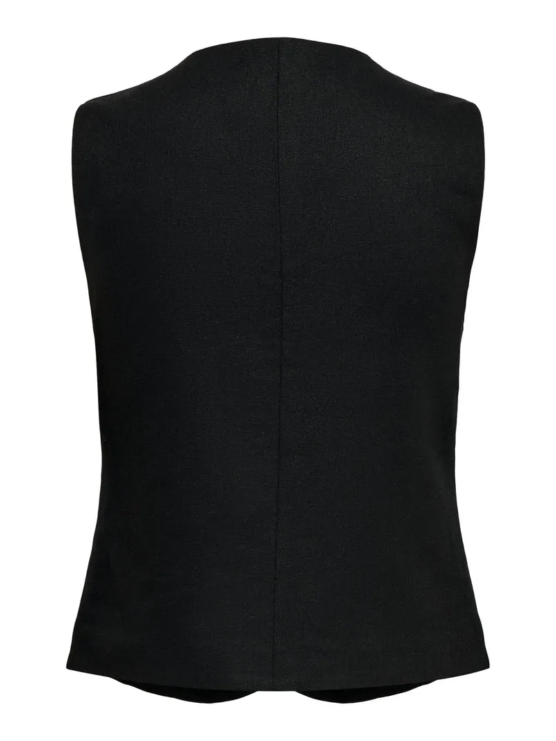 ONLGOA S/L LINEN BL WAISTCOAT CC TLR