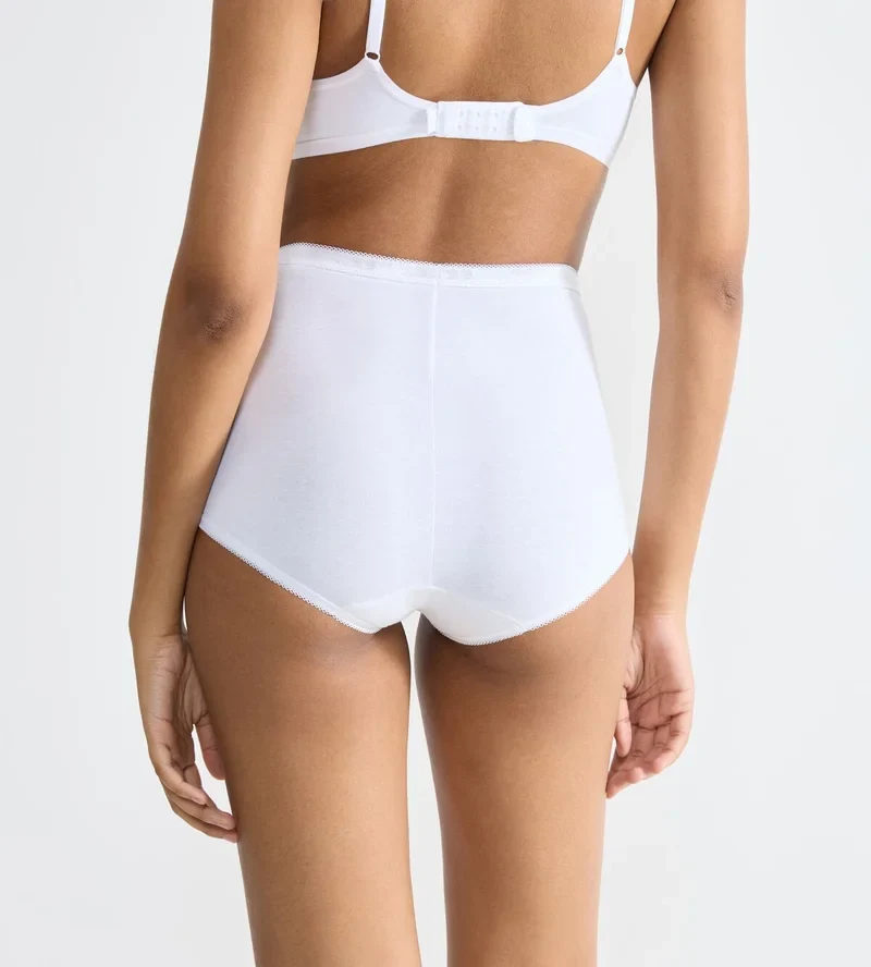 Sloggi - Basic Plus High Waist Slip 3er-Pack Weiß