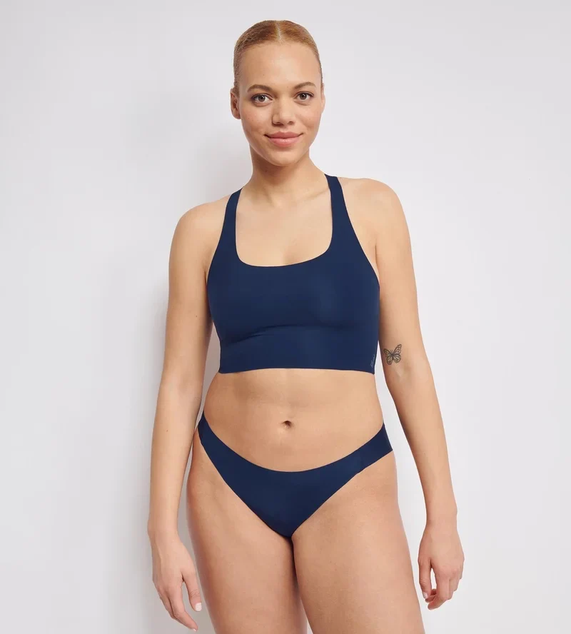 Sloggi - Zero Feel High Leg Brief Marineblau