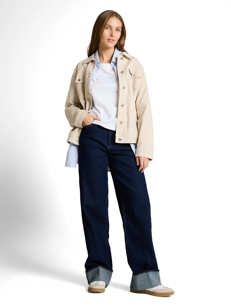 Loose Fit T-Shirt mit Stickerei