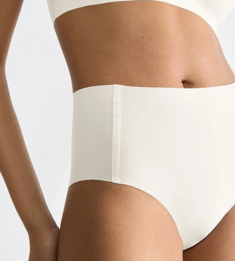 Sloggi - Zero Feel High Waist Brief Seide Weiß