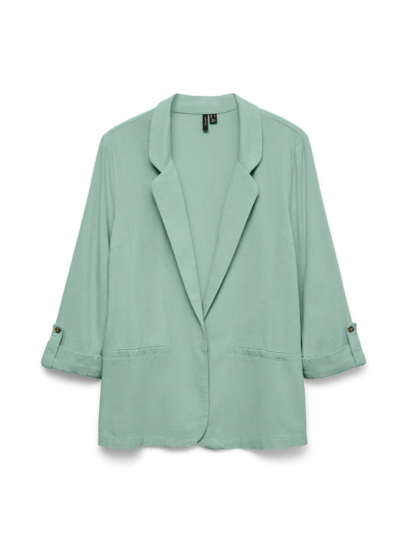 VMJESMILO LIN 3/4 LOOSE BLAZER WVN NOOS