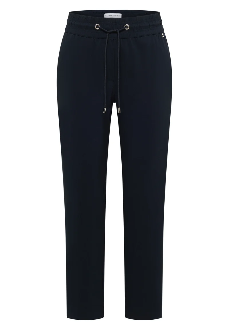 Mid Waist Slim Leg Hose im Casual Fit