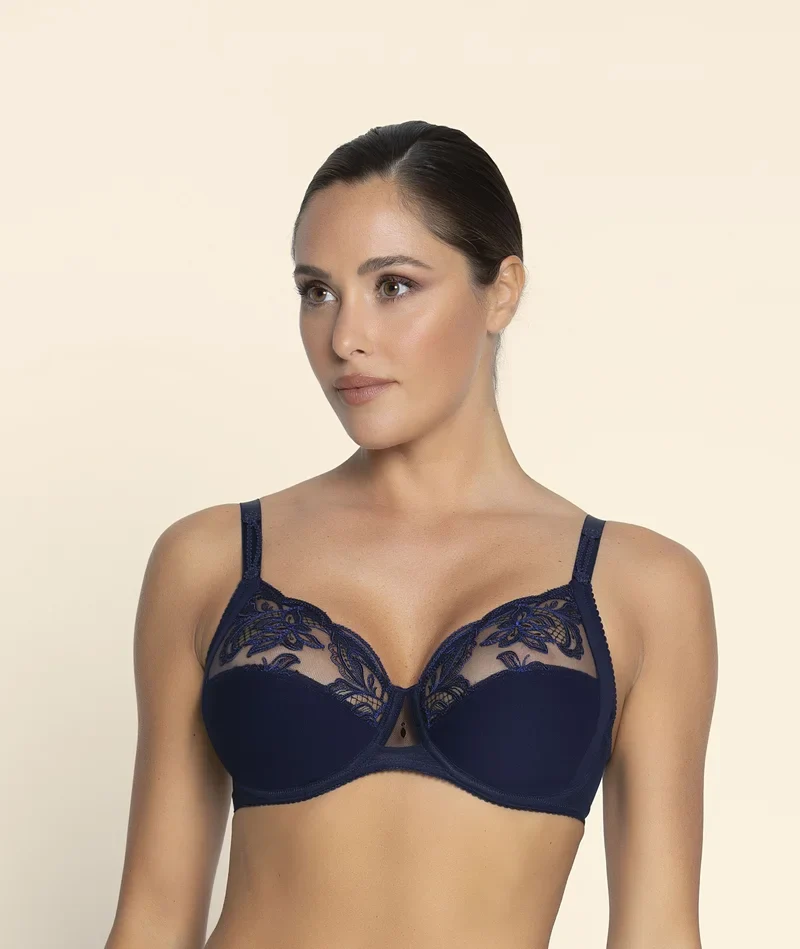 Lise Charmel – Eclat Couture 3-teiliger Vollschalen-BH Bleu Night