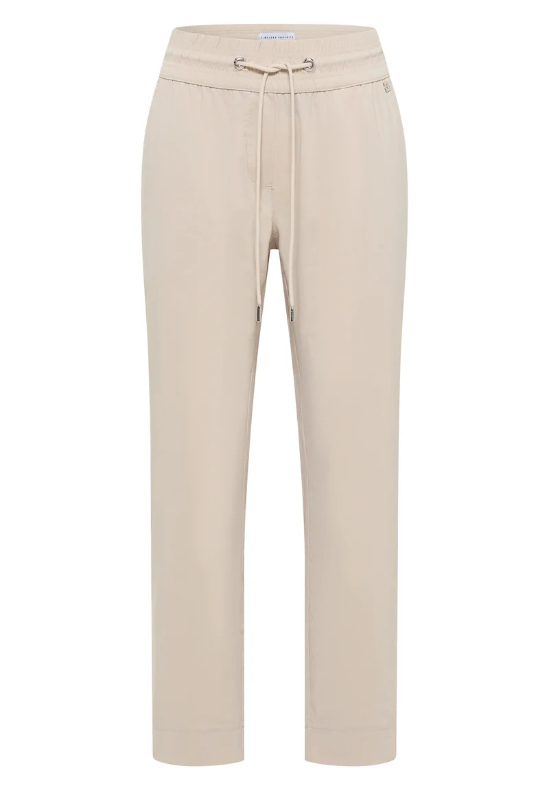 Mid Waist Slim Leg Hose im Casual Fit