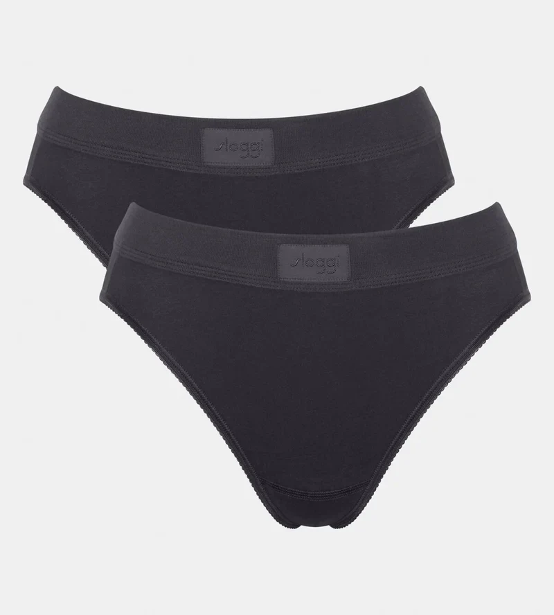 Sloggi - Double Comfort Slip 2er-Pack Schwarz