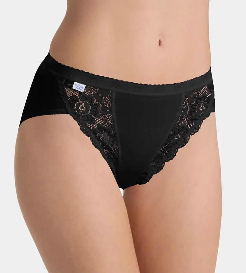 Sloggi – Chic Slip 4er-Pack Schwarz
