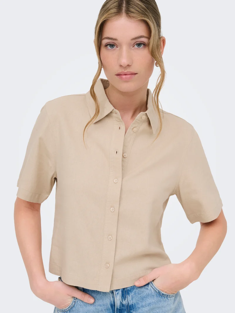 ONLGOA S/S LINEN BL SHIRT CC PNT