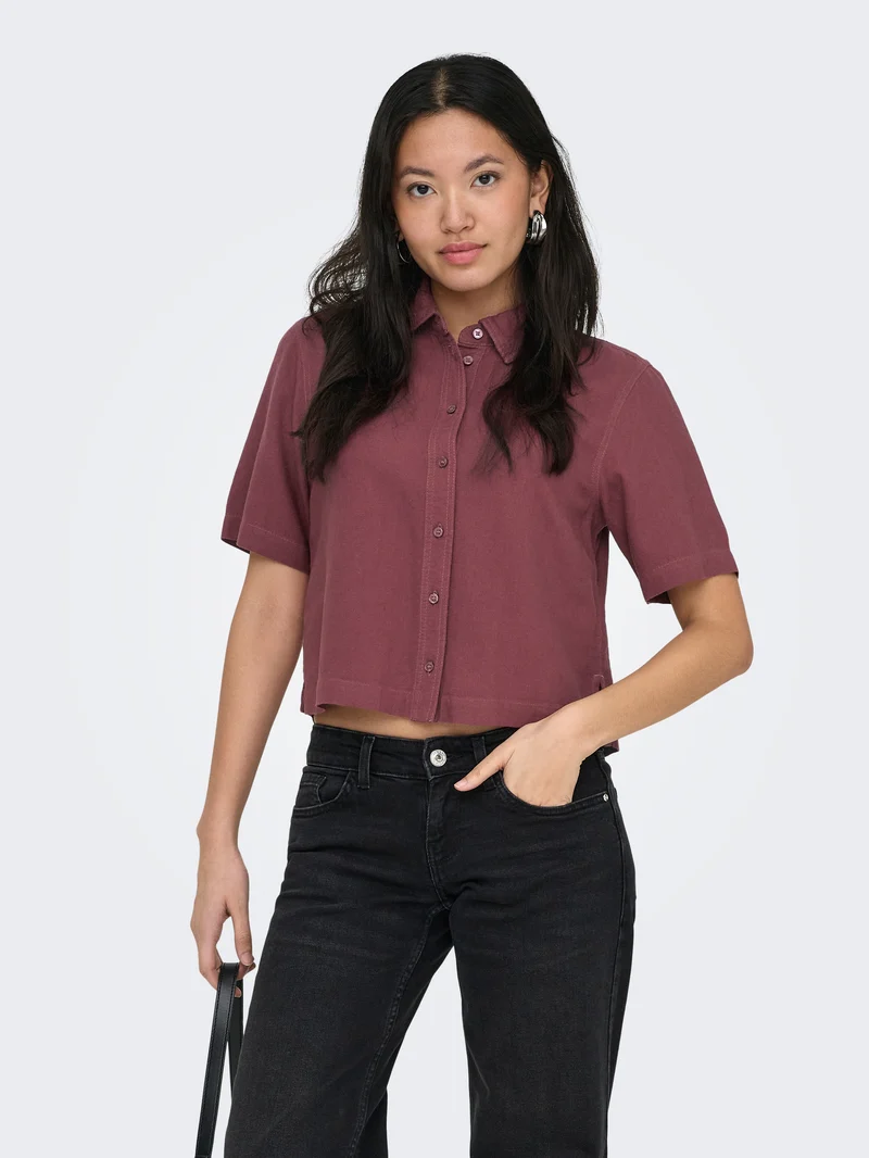 ONLGOA S/S LINEN BL SHIRT CC PNT