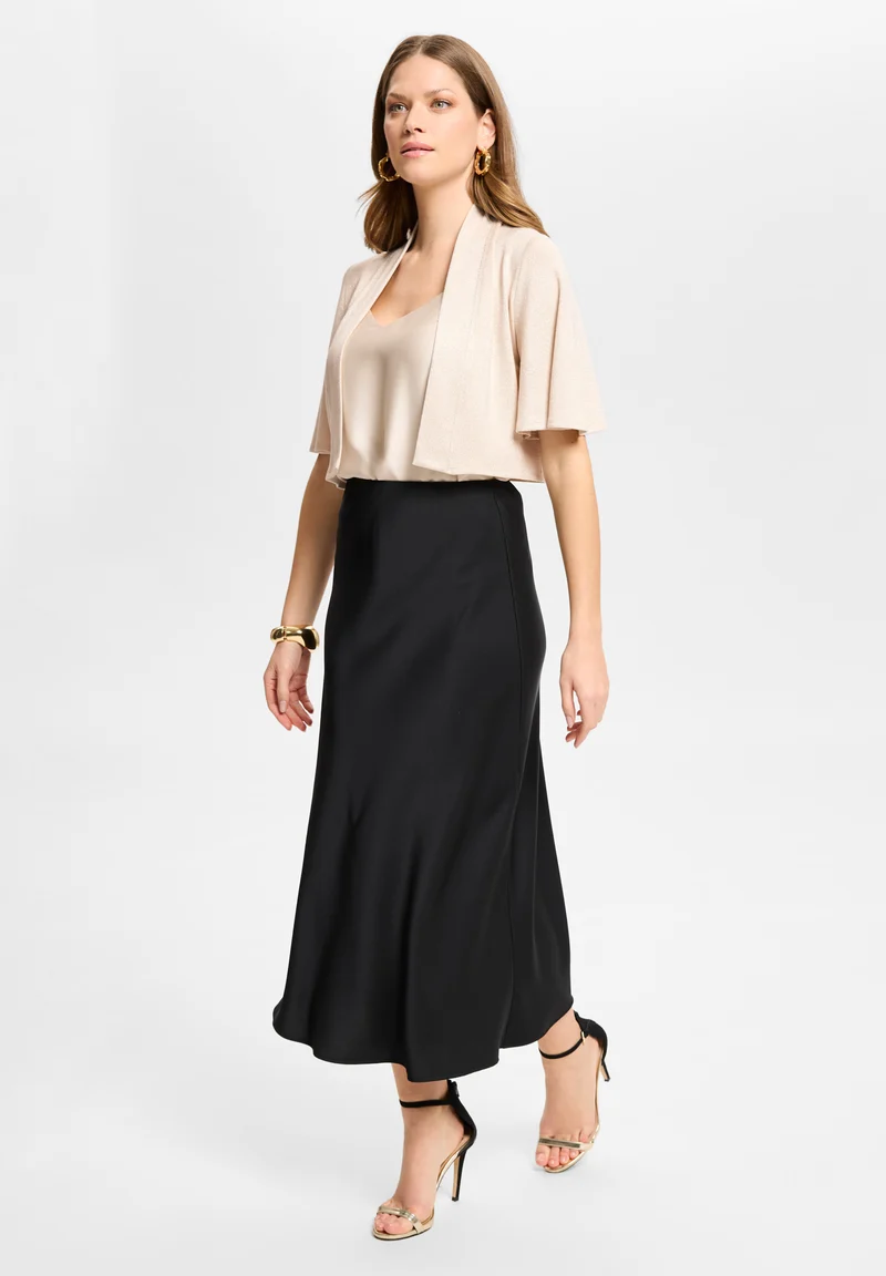 Jersey Bolero mit weiten Ärmeln