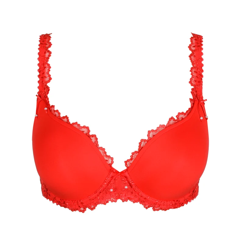 Unterlegter BH Herzform Jane, True Red