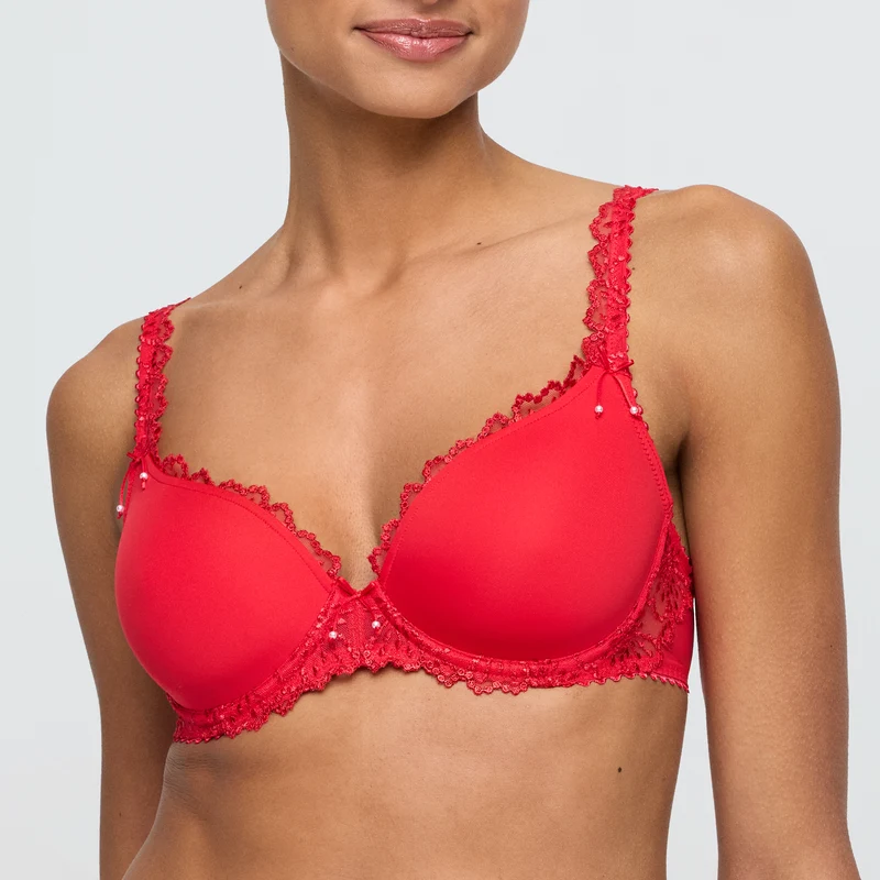 Unterlegter BH Herzform Jane, True Red