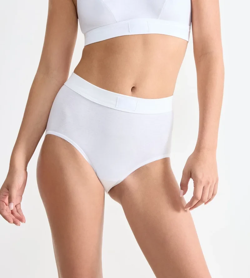 Sloggi - Double Comfort High Waist Slip 2er-Pack Weiß