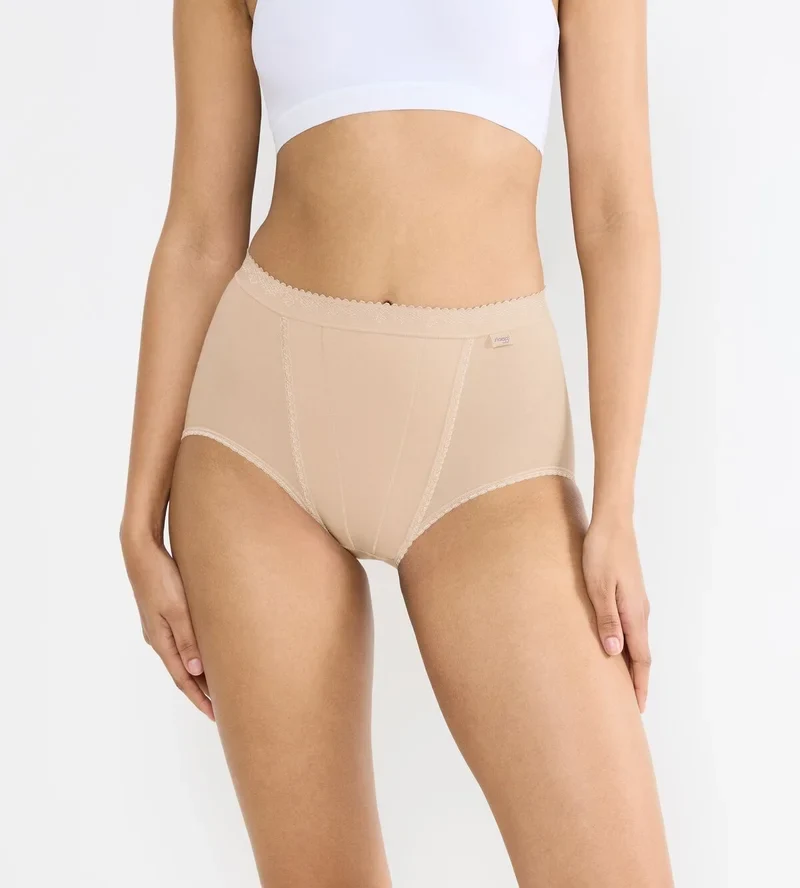Sloggi - Control High Waist Brief 2er-Pack Hautfarben