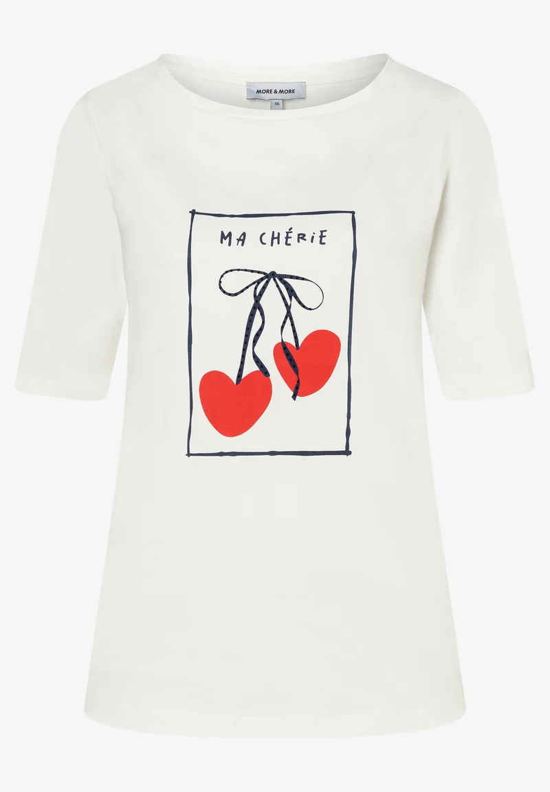 T-Shirt mit Kirschen-Print
