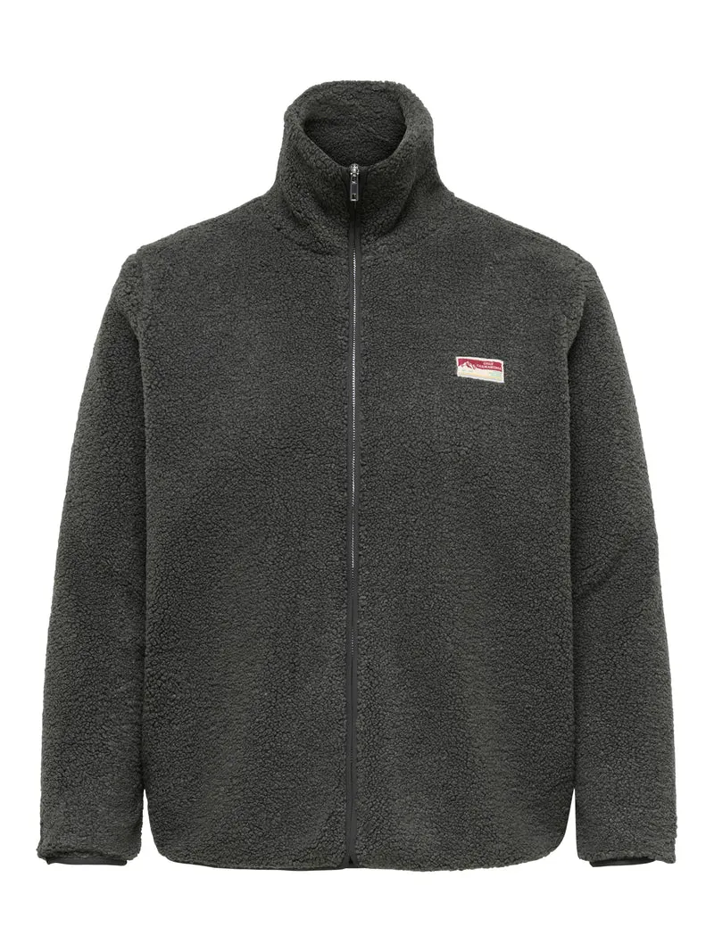 CARHOLLY TEDDY L/S ZIP SWT JRS