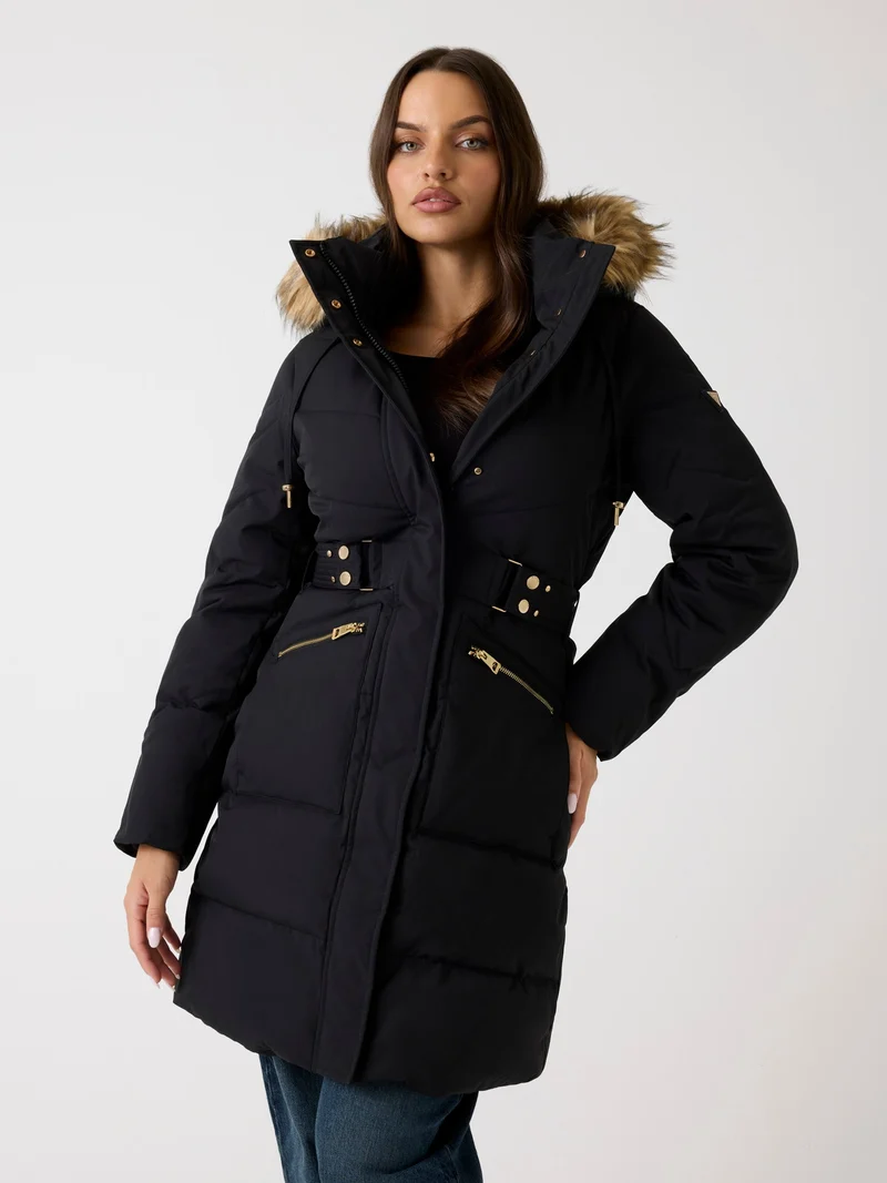 FATEMA BELTED PUFFER