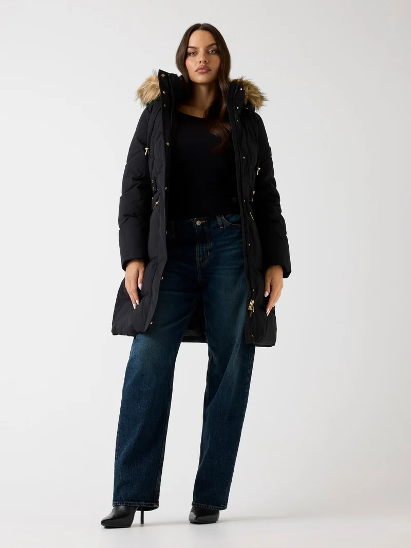 FATEMA BELTED PUFFER