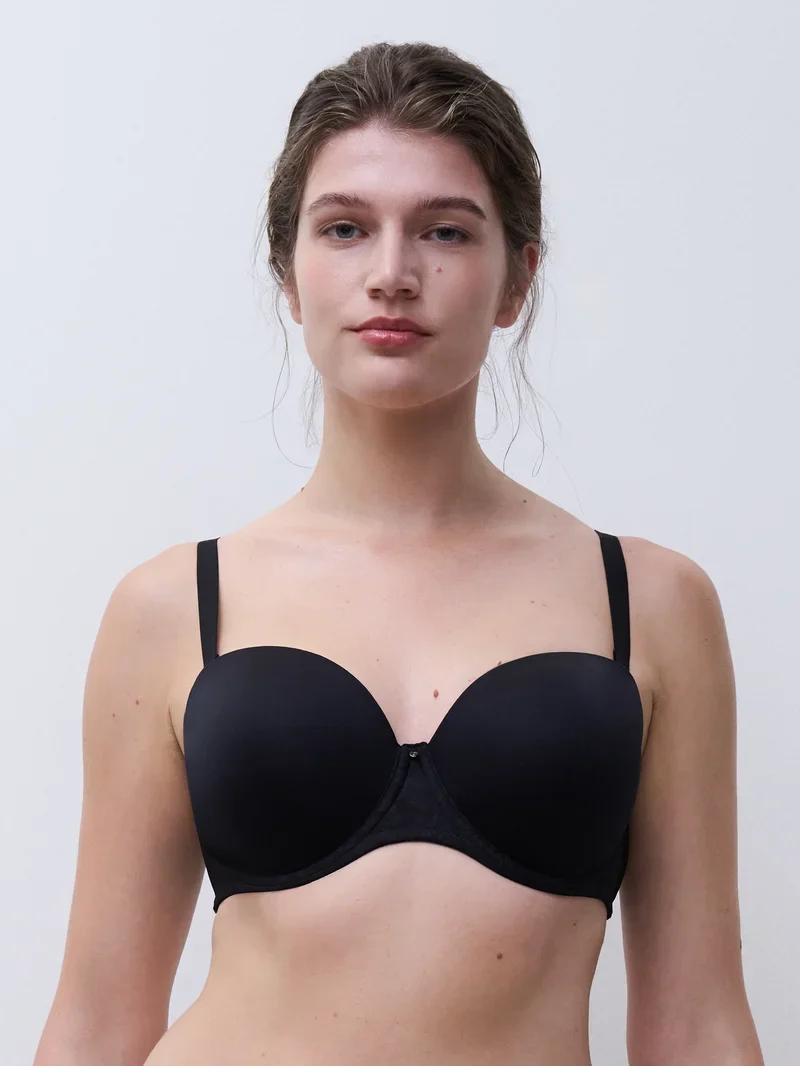 Chantelle - Comfort Chic Bandeau-T-Shirt-BH Schwarz