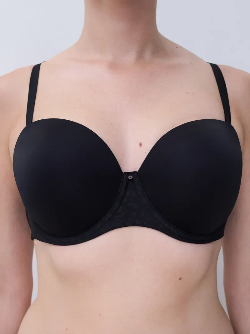 Chantelle - Comfort Chic Bandeau-T-Shirt-BH Schwarz