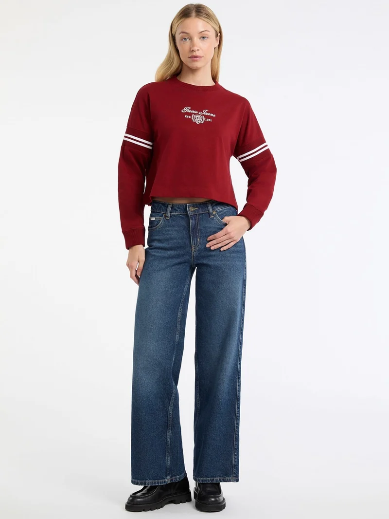 GJ LS RIB CN SWEATSHIRT