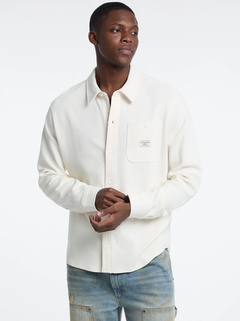 GJ LS REG SHIRT WAFFLE BUTTON