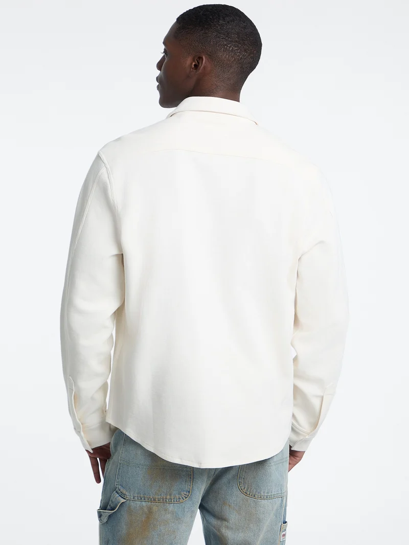 GJ LS REG SHIRT WAFFLE BUTTON