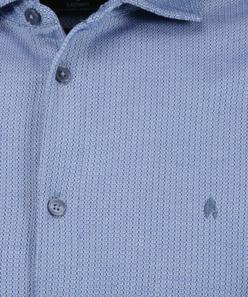 Softknit-Hemd Jacquard, modern fit