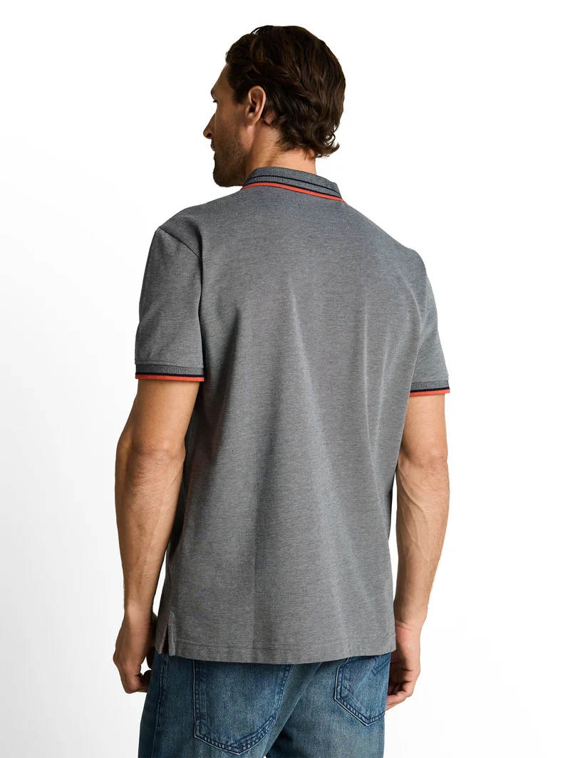 Piqué Poloshirt mit Logo-Print
