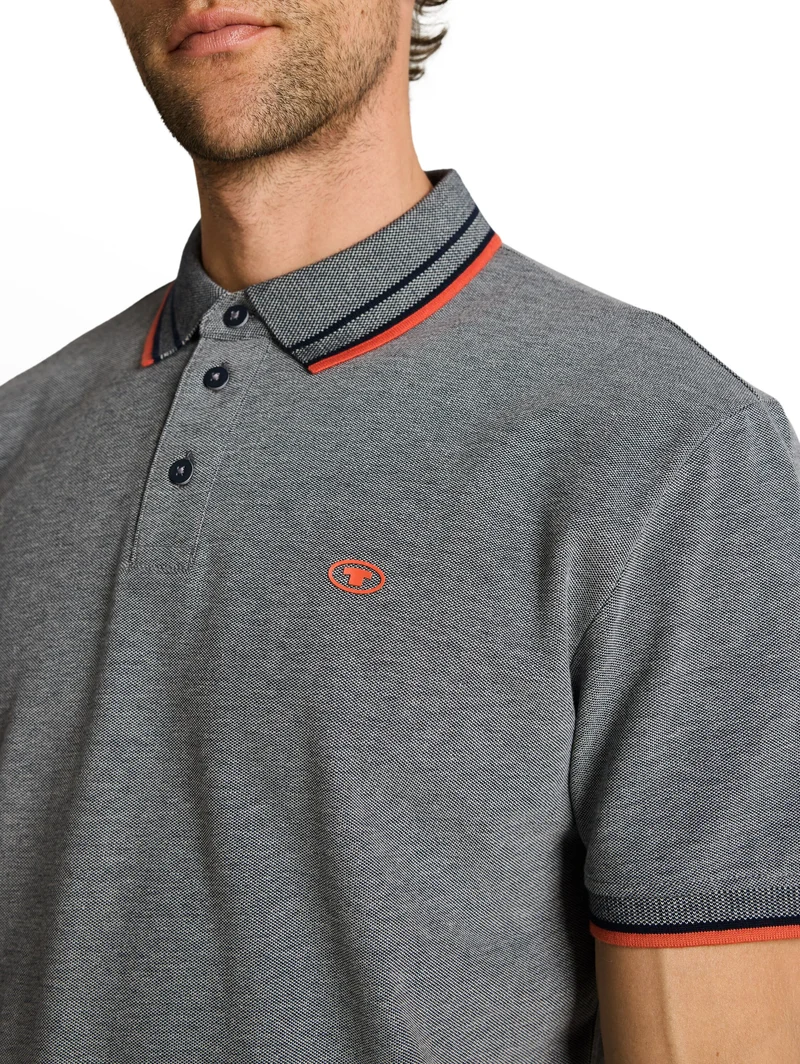 Piqué Poloshirt mit Logo-Print