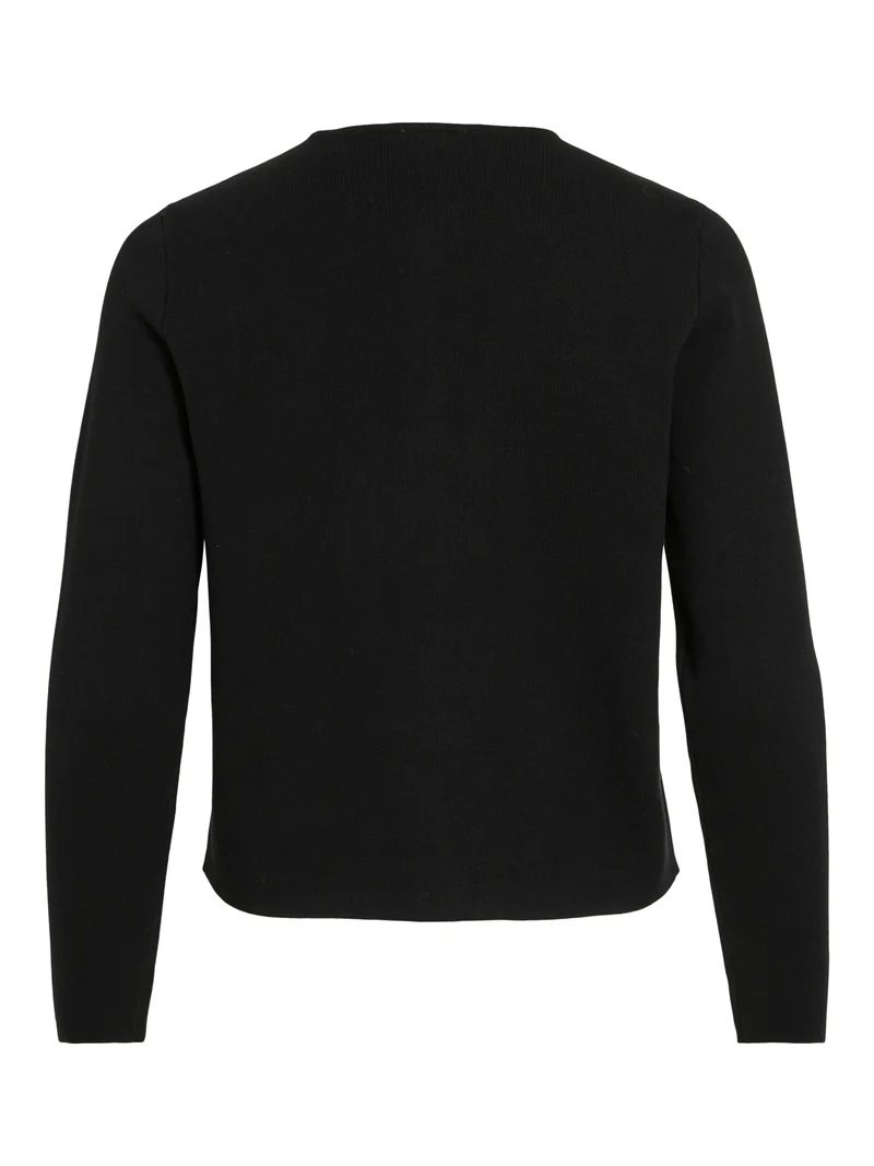 VISWAY O-NECK L/S BUTTON KNIT CARDIGAN
