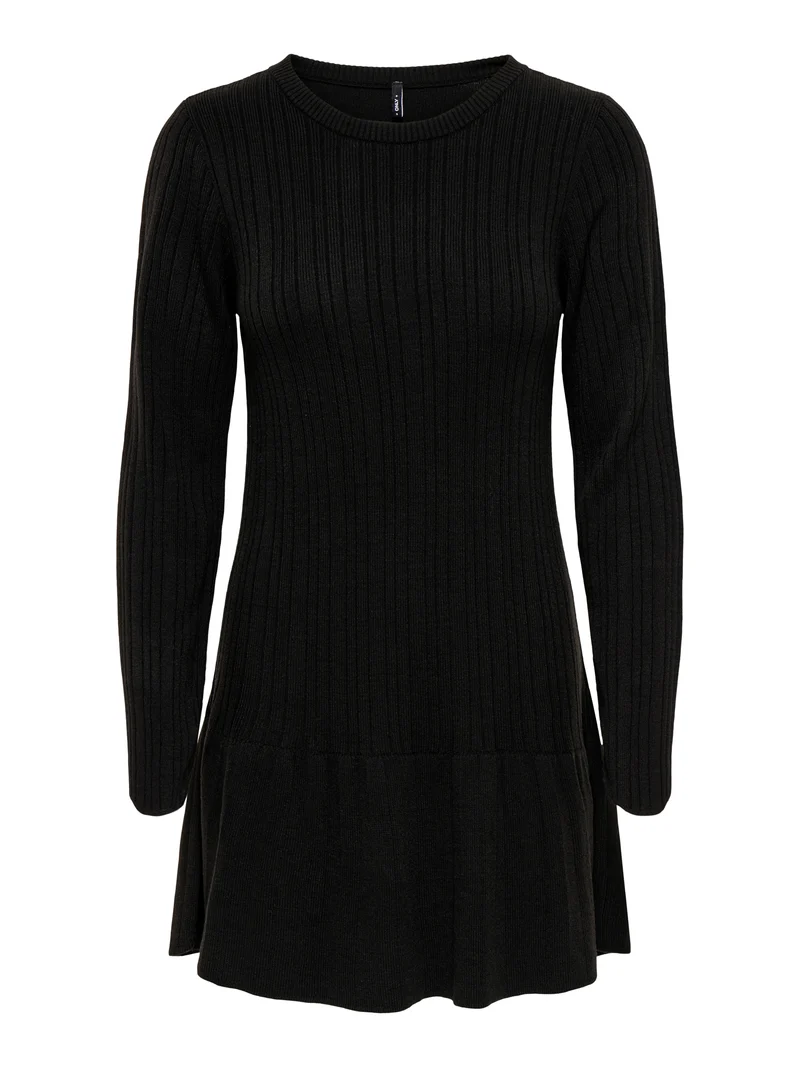 ONLTESSIE LS RIB FLARED DRESS AT KNT