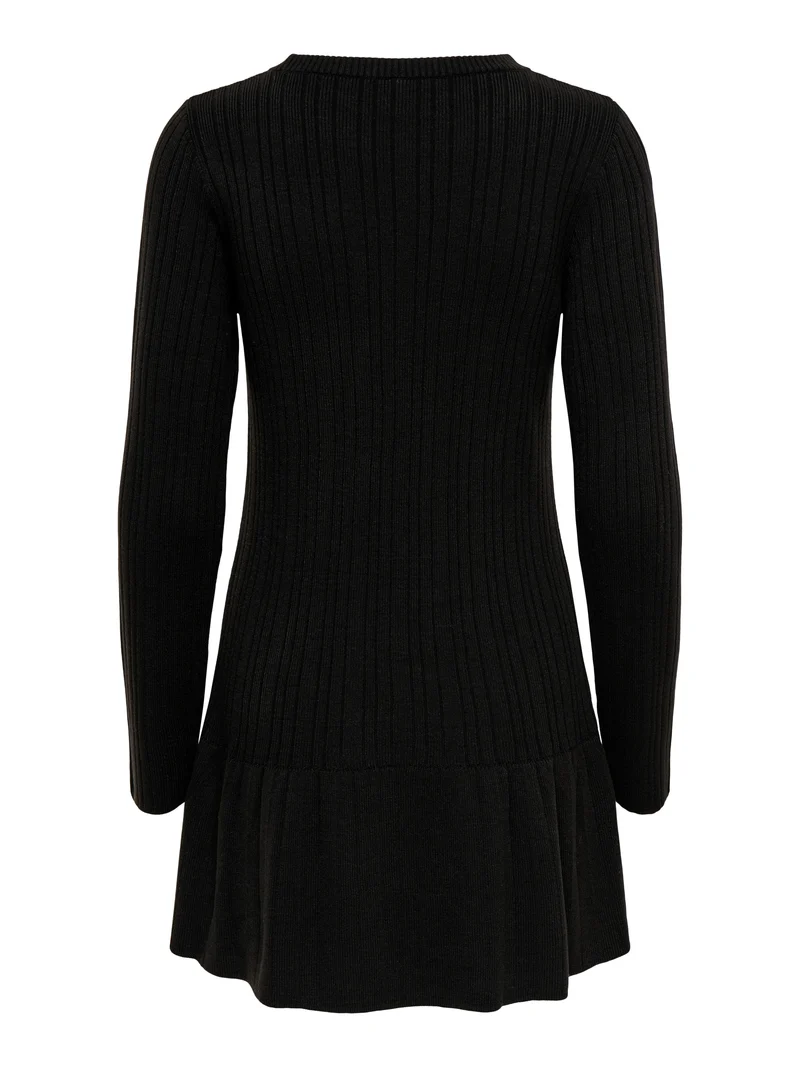 ONLTESSIE LS RIB FLARED DRESS AT KNT