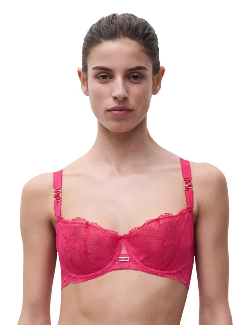 Chantelle – Muse Balconette-BH mit Halbschale, Lippenstiftrosa
