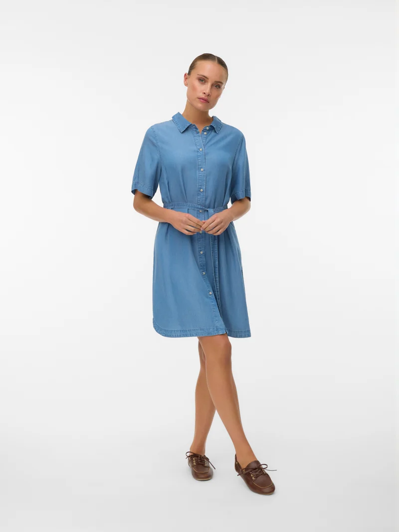 VMBREE SS SHORT TENCEL SHIRT DRESS