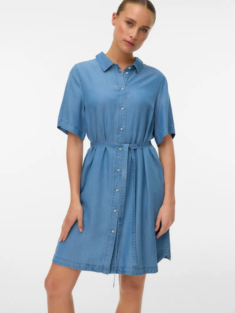 VMBREE SS SHORT TENCEL SHIRT DRESS
