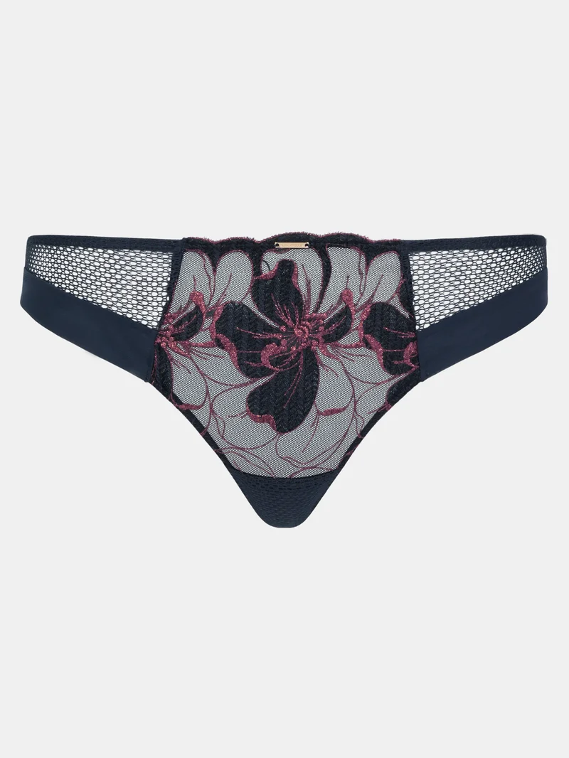 Chantelle – Fleurs Signature Tanga Sailing Blue Lurex