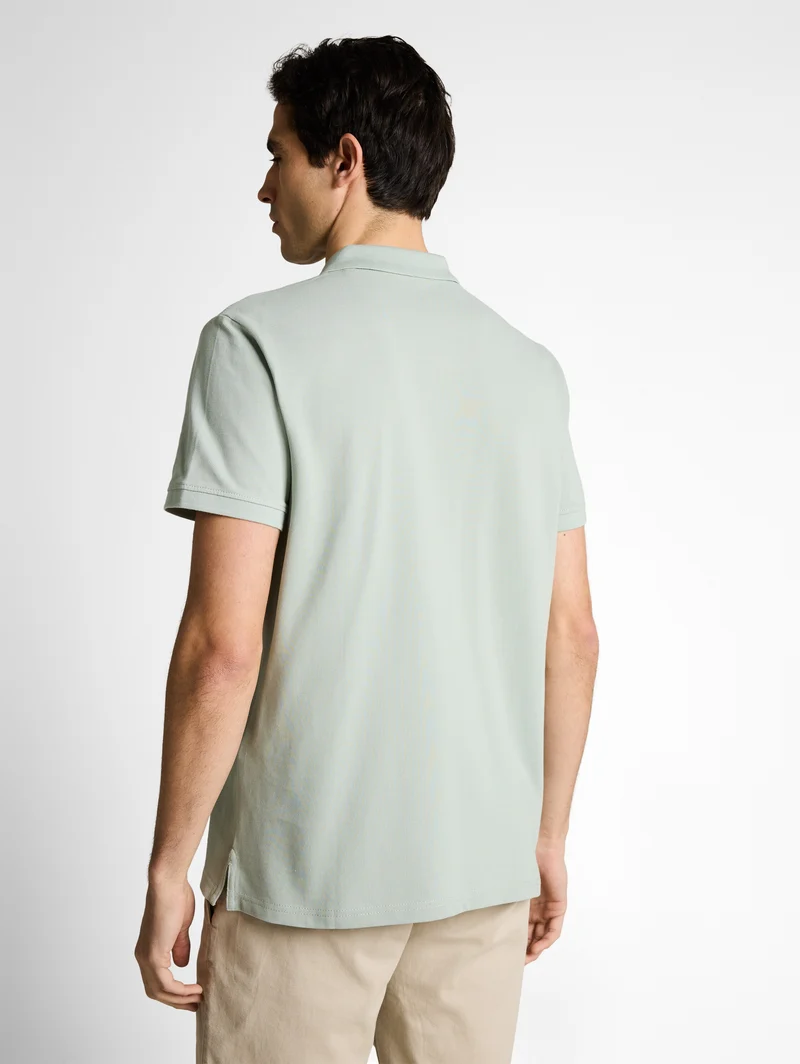 Piqué Poloshirt mit Logo-Stickerei