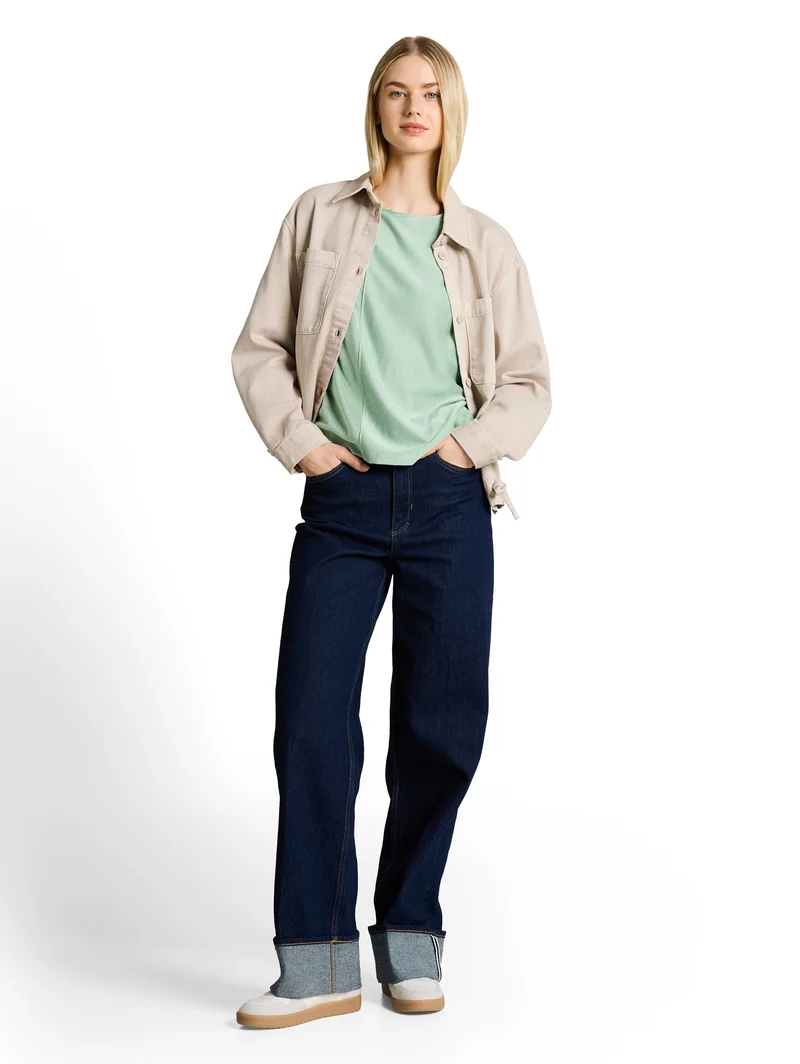 Loose Fit T-Shirt mit Streifenmuster
