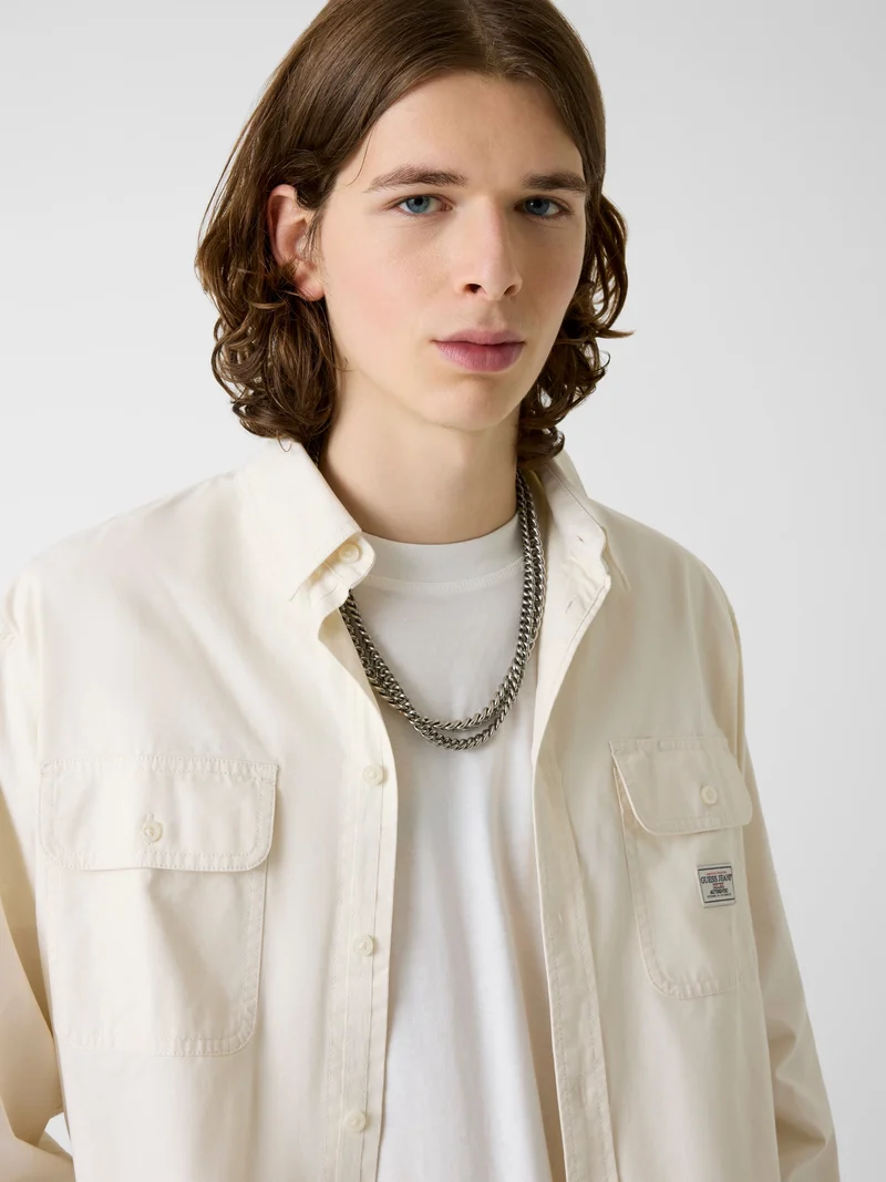 GJ LS BOXI CROPPED POCKET SHIR