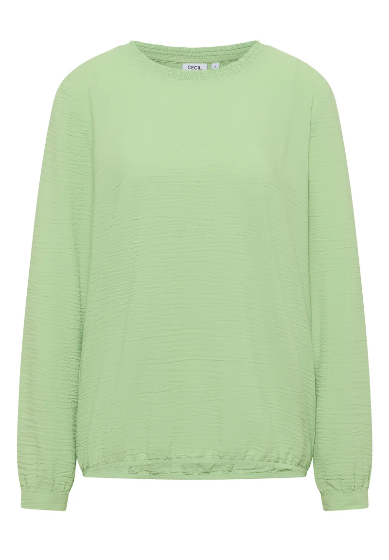 Bluse mit Smock-Ausschnitt