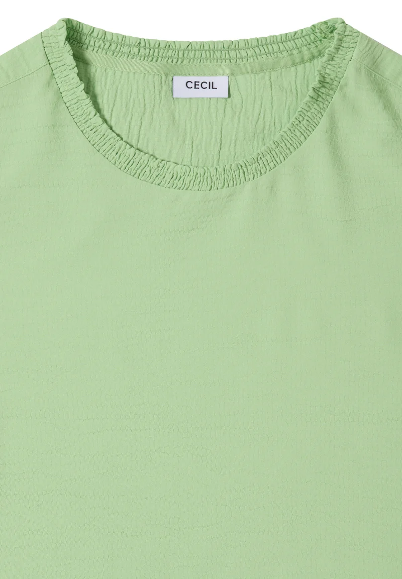 Bluse mit Smock-Ausschnitt