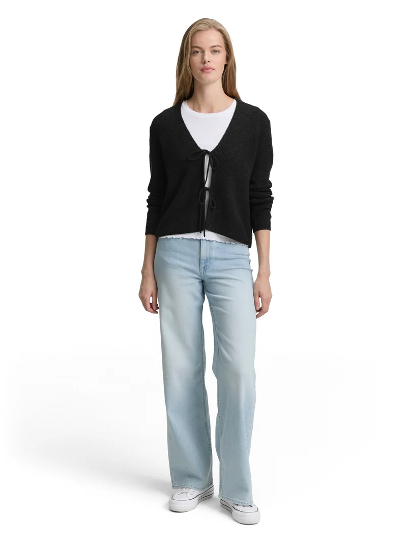 Cardigan mit Schleifen-Details