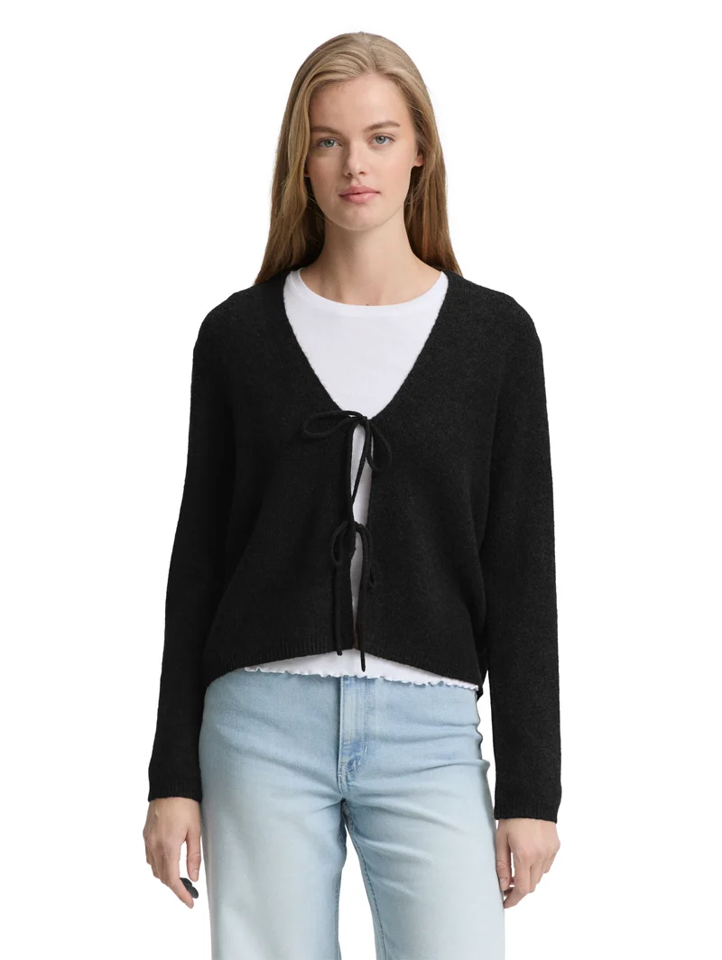 Cardigan mit Schleifen-Details