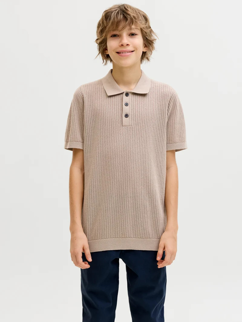 JJJESS KNIT POLO SS JNR
