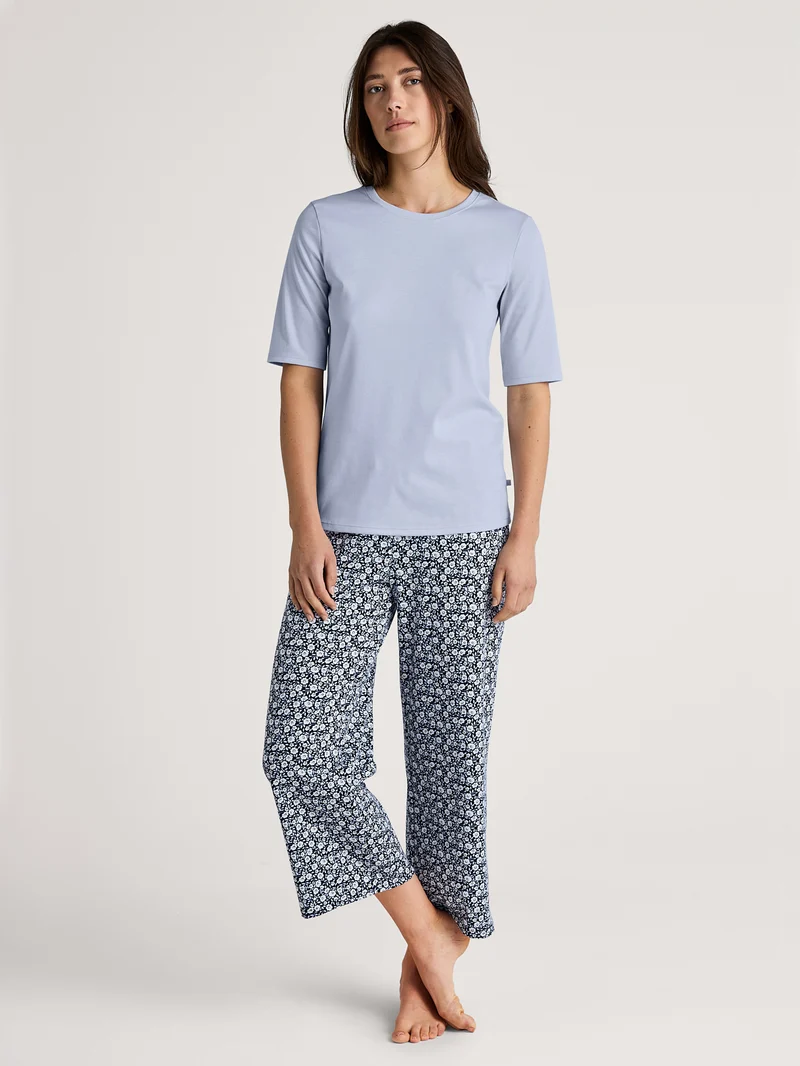 DAMEN Shirt kurzarm, harmony blue